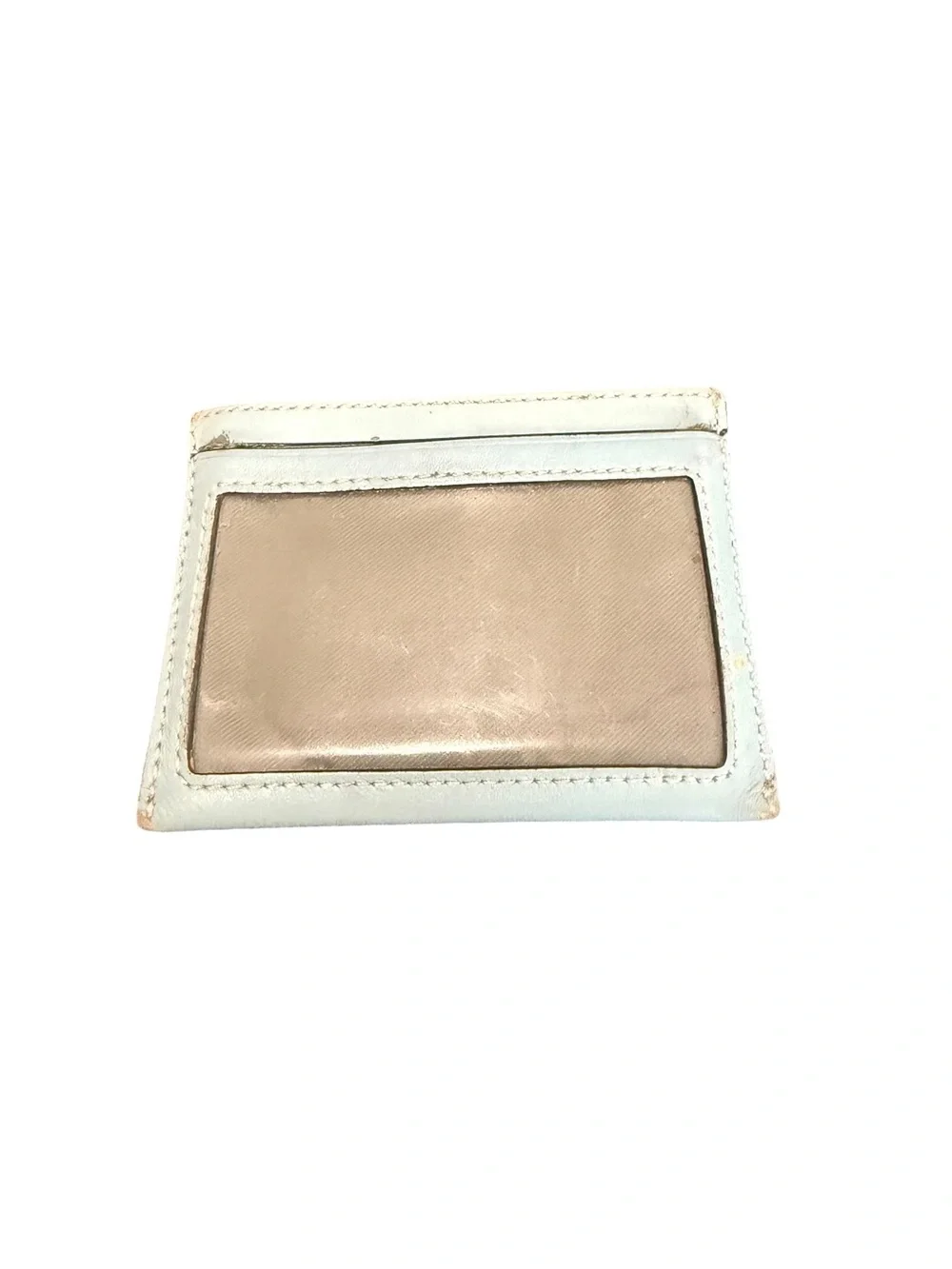 Coach White Leather Slim Card Holder